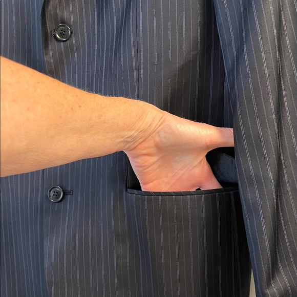 Balmain Paris Vintage Pinstripe Suit Coat - Picture 7 of 16